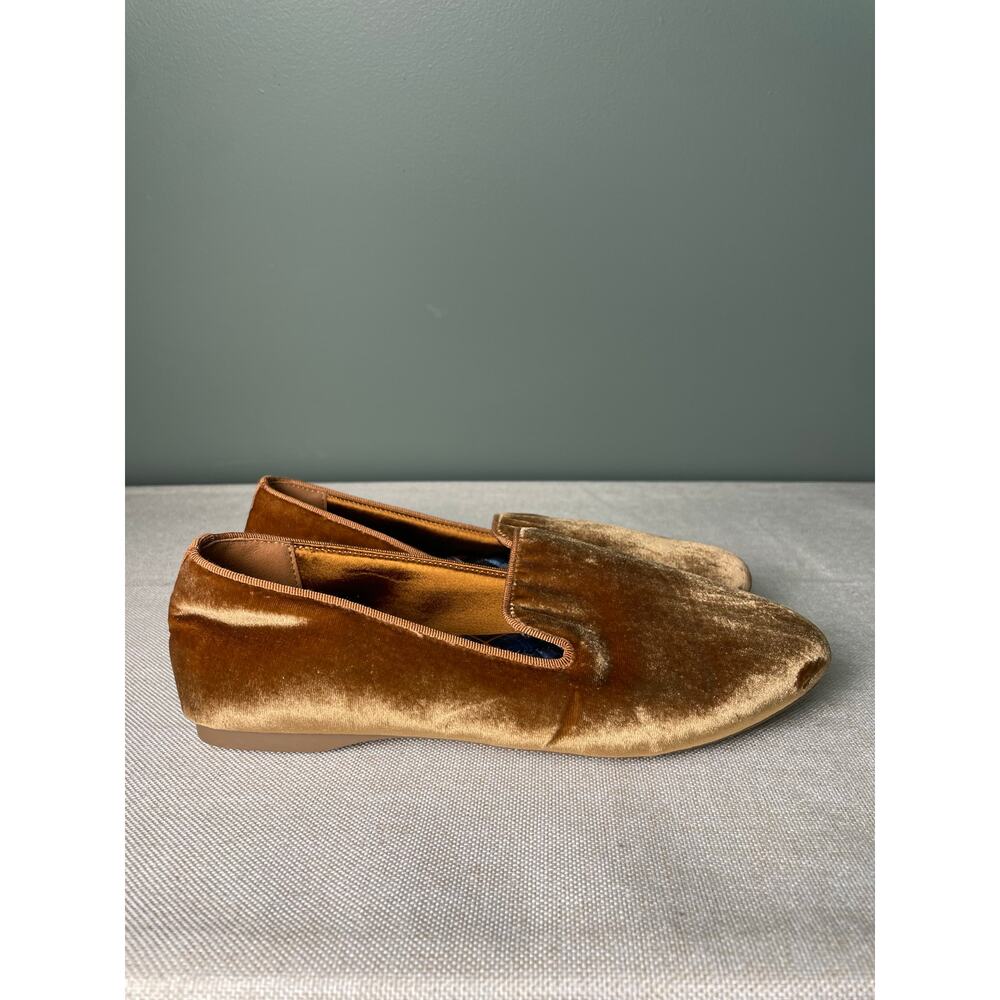 Birdies Gold Velvet Flats. Sz 6.5.